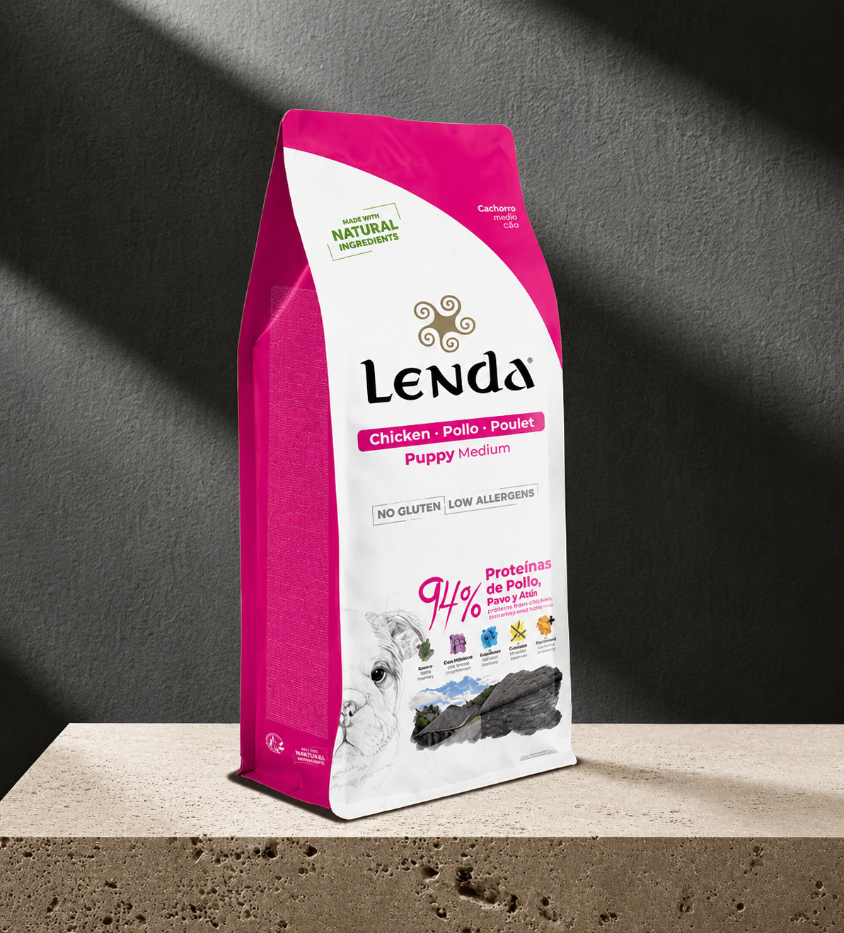 Lenda Puppy Medium Chicken (No Gluten, Low Allergens) 6 kg